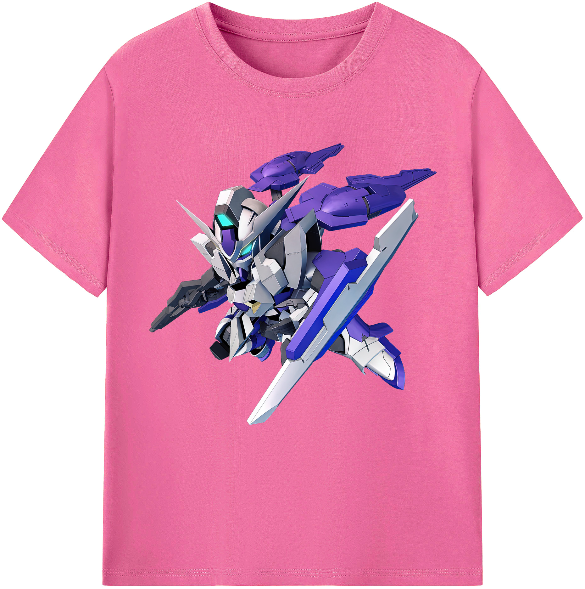 （画像用） 機動戦士ガンダム Mobile Suit Gundam レディースカジュアルプリントTシャツ（綿100％）